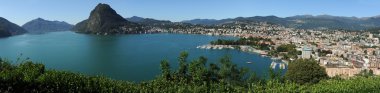 göl ve Körfez Lugano ile san salvatore