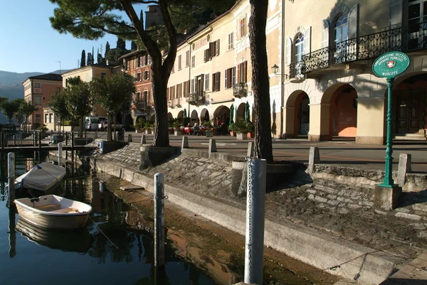 Morcote aldeia no Lago Lugano — Fotografia de Stock