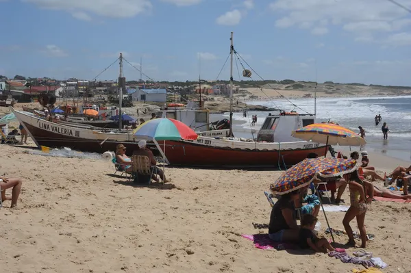 The beach of Punta del Diablo on Uruguayan coast — Stock Photo, Image
