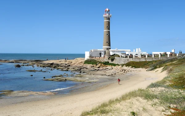 Lighthouse of Jose Ignacio on the in the Uruguayan coast — Stock Photo, Image