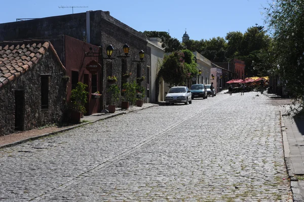 As ruas da cidade colonial de Colonia del Sacramento, Uruguai — Fotografia de Stock