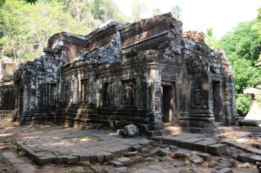 Khmer arkeolojik wat phu champasak, laos
