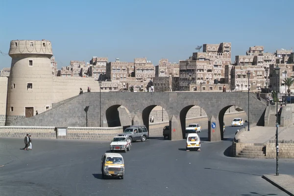 Oude stad van SANAA, Jemen — Stockfoto