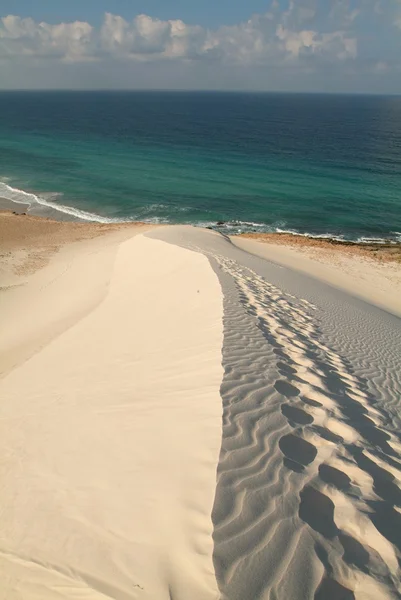 Deleisha playa en la isla de Socotra Unesco Patrimonio de la Humanidad —  Fotos de Stock