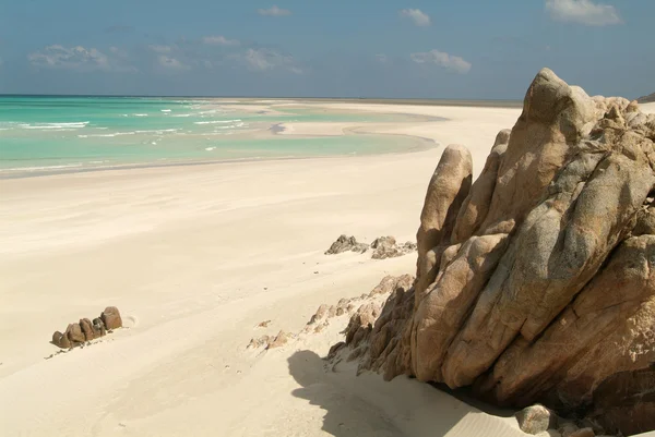 Playa de Qalansiya en la isla de Socotra, Yemen —  Fotos de Stock