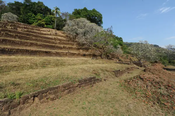 Khmer archaeological site of Wat Phu Champasak, Laos — Stock Photo, Image