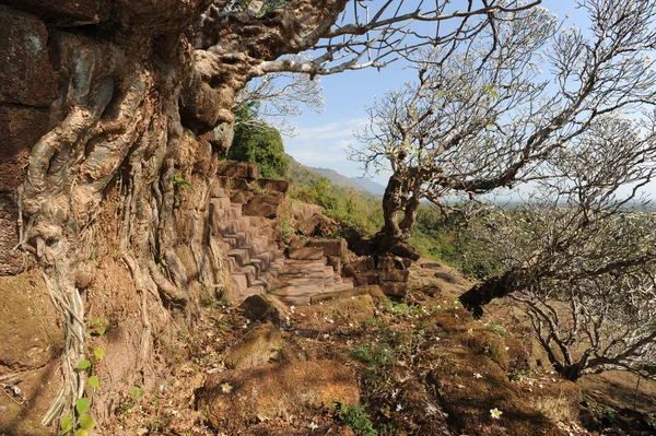 Sítio arqueológico Khmer de Wat Phu Champasak, Laos — Fotografia de Stock