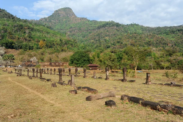 Sítio arqueológico Khmer de Wat Phu Champasak, Laos — Fotografia de Stock