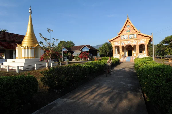 Buddhistický chrám v Laosu champasak — Stock fotografie