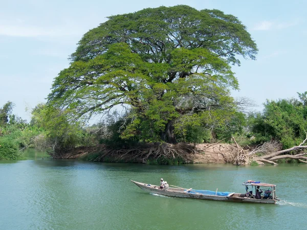 Rzeki Mekong w don khon w Laosie — Zdjęcie stockowe