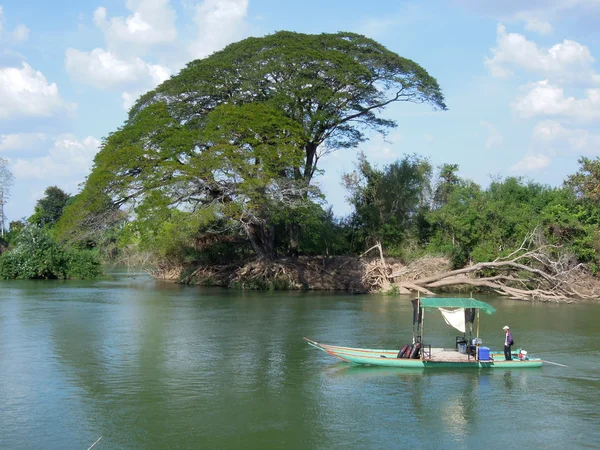 Rzeki Mekong w don khon w Laosie — Zdjęcie stockowe