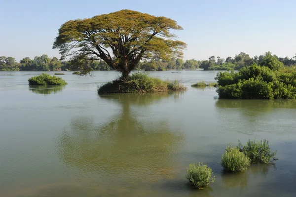 Río Mekong en Don Khon en Laos — Foto de Stock