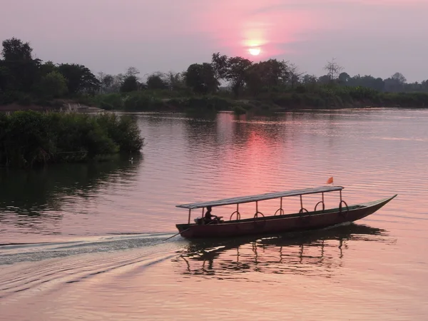 Mekong rivier op don khon in laos — Stockfoto