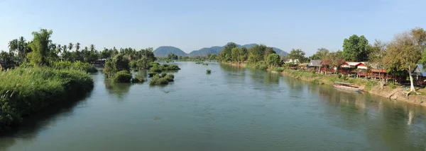 Mekong řeky mezi ostrovy don det a don khon — Stock fotografie