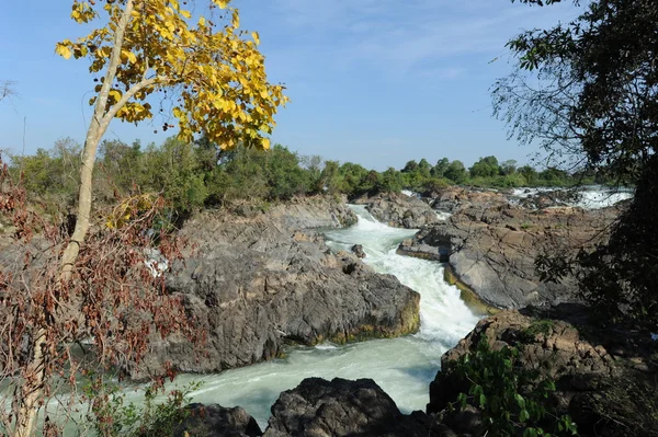 Floden mekong på ön av don khon, laos — Stockfoto