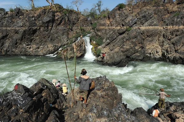 Río Mekong en Don Khon en Laos —  Fotos de Stock