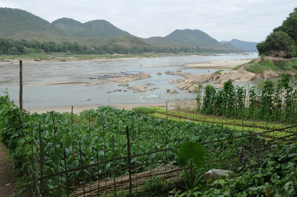 在老挝琅勃拉邦的视图 — 图库照片