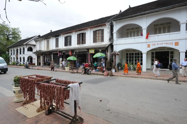 Case coloniali, Luang Prabang in Laos — Foto Stock
