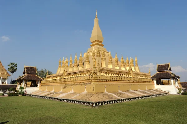 Stupa Pha Que Luang en Vientiane capital de Laos —  Fotos de Stock