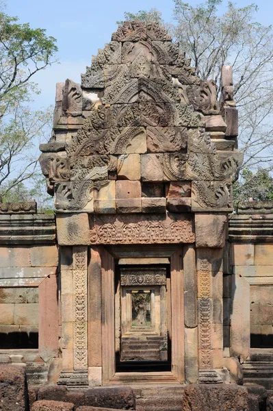 Wykopaliska archeologiczne Khmer prasat muang tam w Tajlandii — Zdjęcie stockowe