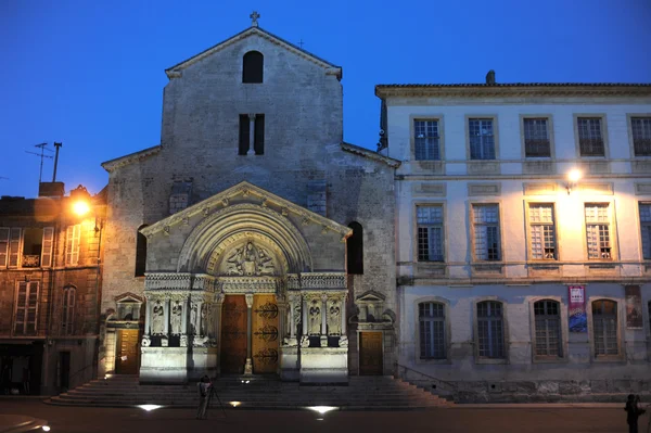 The church of Saint Trophimus at Arles in France — Stock Photo, Image