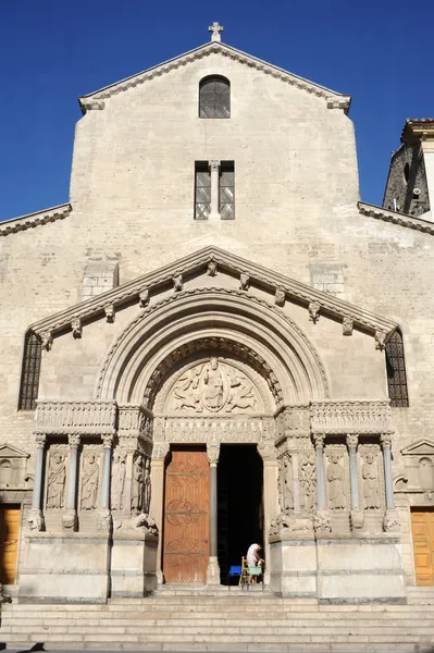 The church of Saint Trophimus at Arles in France — Stock Photo, Image