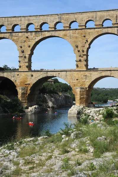 Roman bridge of Gard on France — Stock Photo, Image