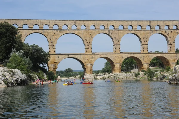 Romeinse brug van gard op france — Stockfoto