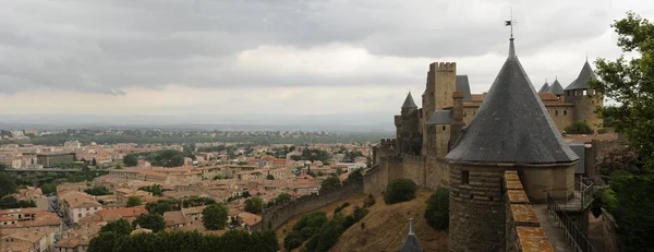 ป้อมปราการของ Carcassonne ในฝรั่งเศส — ภาพถ่ายสต็อก