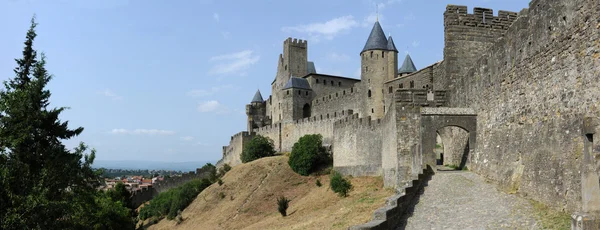 La Cittadella di Carcassonne in Francia — Foto Stock
