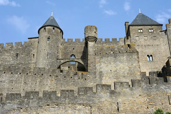 De citadel van carcassonne op france — Stockfoto