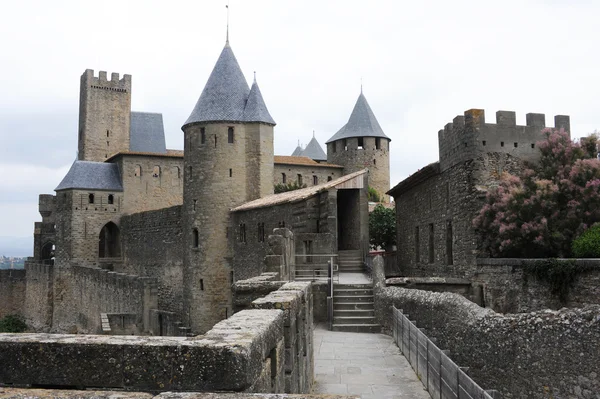 ป้อมปราการของ Carcassonne ในฝรั่งเศส — ภาพถ่ายสต็อก