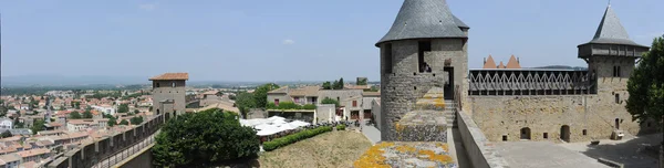 Die Zitadelle von Carcassonne auf Frankreich — Stockfoto