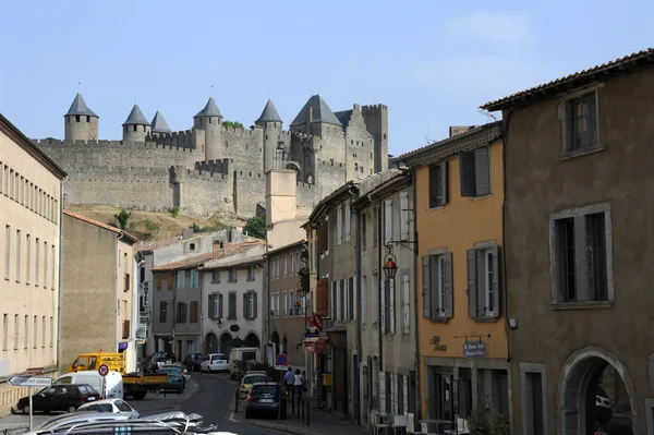 A Cidadela de Carcassonne em França — Fotografia de Stock