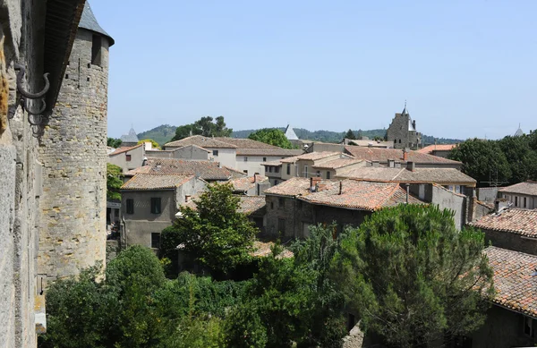 Castelo Comtal na Cidadela de Carcassonne em França — Fotografia de Stock