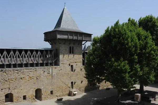 Castle Comtal at the Citadel of Carcassonne on France — Stock Photo, Image