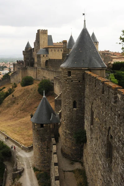 De citadel van carcassonne op france — Stockfoto