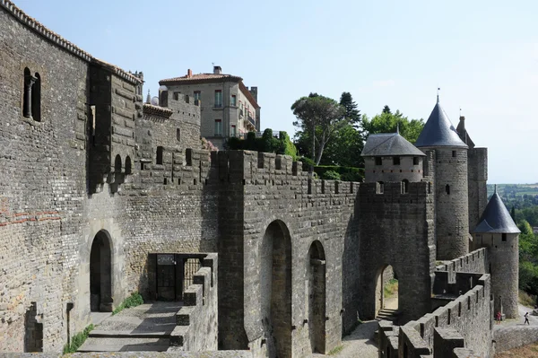 A Citadella, Carcassonne, Franciaország — Stock Fotó