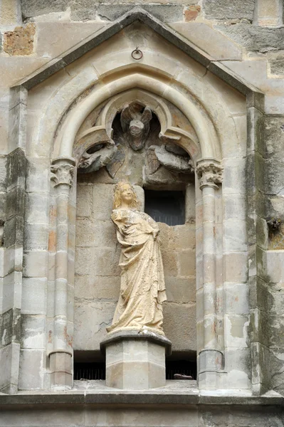 Sculpture at the Citadel of Carcassonne on France — Stock Photo, Image