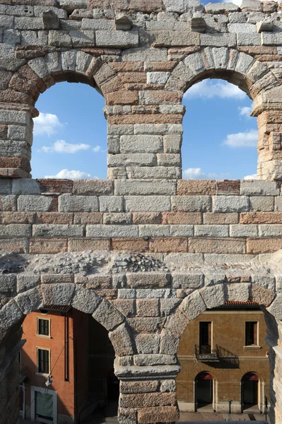 L'arena romana di Verona sull'Italia — Foto Stock