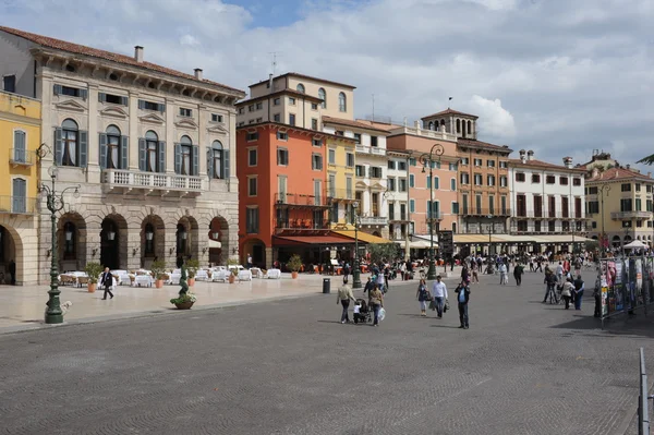 Praça do sutiã em Verona na Itália — Fotografia de Stock