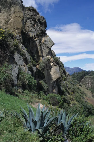 Felsen wie ein Gesicht bei Ingapirca, Ecuador — Stockfoto