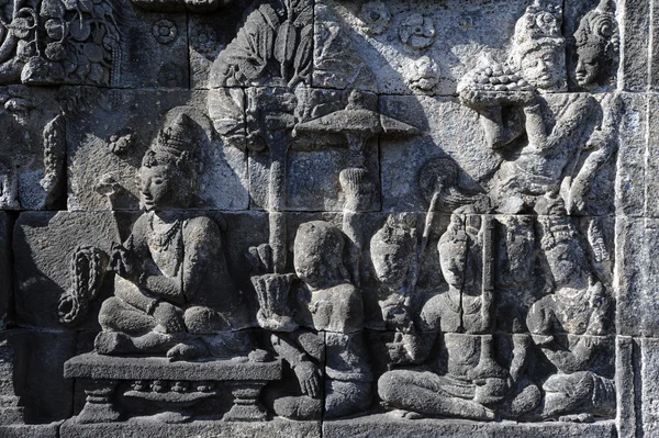 ユネスコの世界遺産ボロブドゥール遺跡 — ストック写真