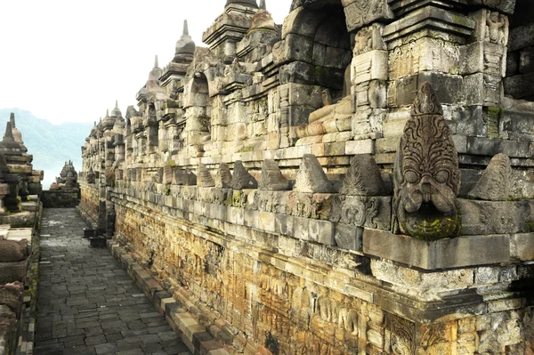 Wykopaliska archeologiczne w borobudur, światowego dziedzictwa unesco — Zdjęcie stockowe