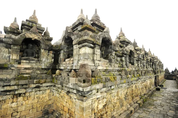 Arkeologiska platsen i borobudur, Unescos världsarv — Stockfoto