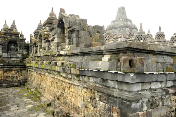 Borobudur, Unesco Világörökség részét képező régészeti lelőhelye — Stock Fotó