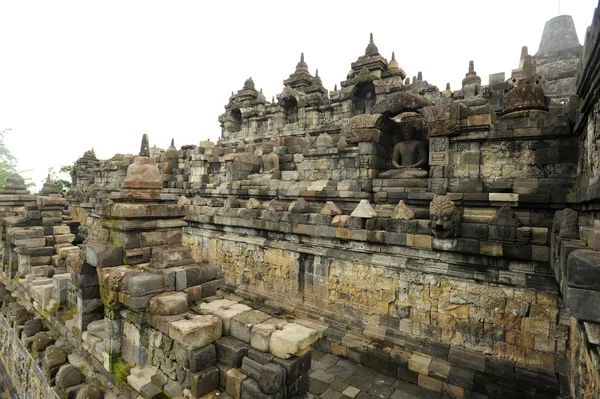 Sítio arqueológico de Borobudur, Património Mundial da UNESCO — Fotografia de Stock