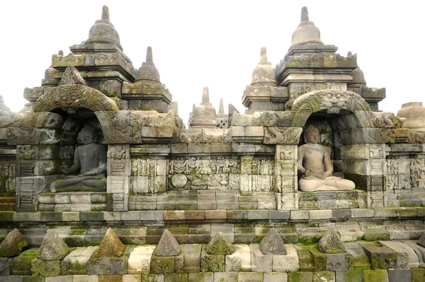 Borobudur, Unesco Világörökség részét képező régészeti lelőhelye — Stock Fotó