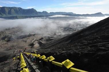 Bromo dağ tengger semeru Milli Parkı, Doğu java, Endonezya