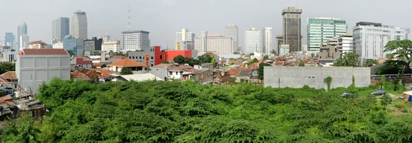 Στον ορίζοντα της πόλης Τζακάρτα, Ινδονησία — Φωτογραφία Αρχείου